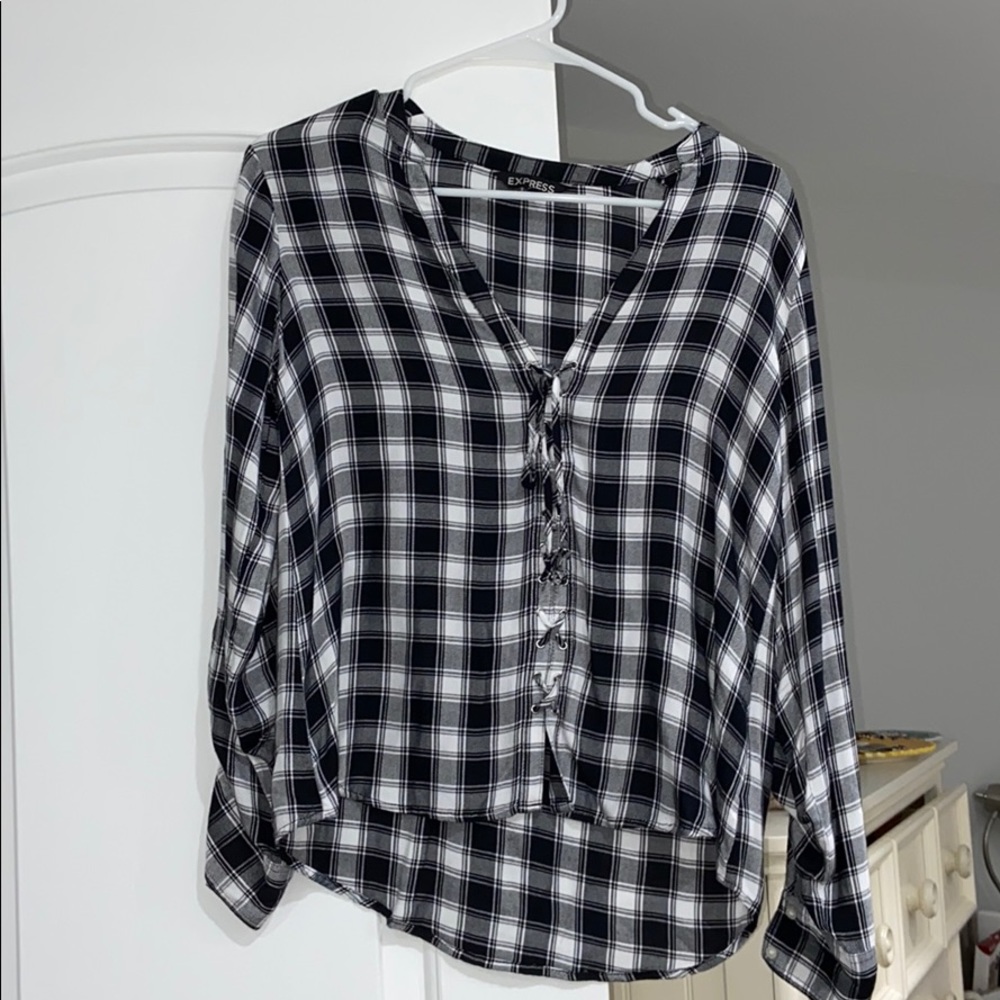 Flannel-style blouse